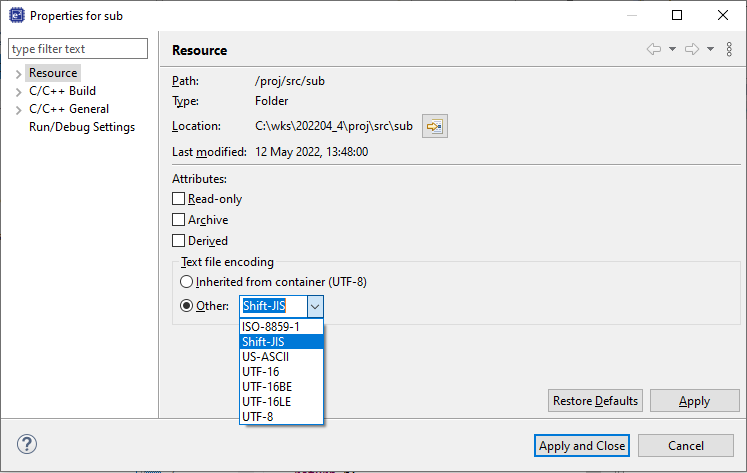 Click on "Apply and Close".